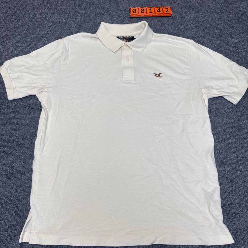 American Living Cream Polo Shirt Size: Large
